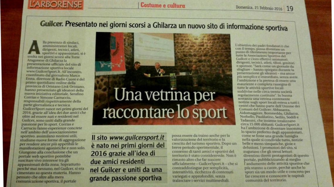 PARLANO DI NOI… L’ARBORENSE