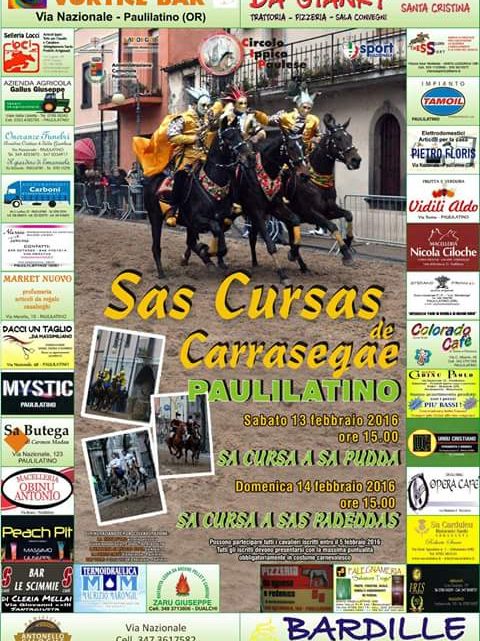 CARNEVALE PAULESE A CAVALLO-PAULILATINO 13/14 FEBBRAIO 2016 CARNEVALE PAULESE A CAVALLO-PAULILATINO 13/14 FEBBRAIO 2016