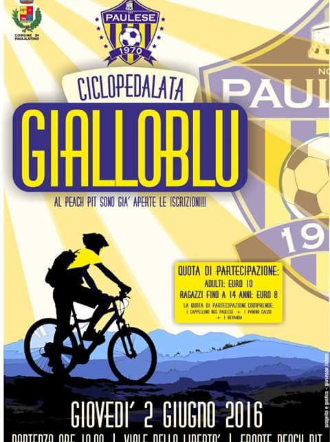 IL 2 GIUGNO A PAULILATINO LA “CICLOPEDALATA GIALLOBLU'” IL 2 GIUGNO A PAULILATINO LA “CICLOPEDALATA GIALLOBLU'”