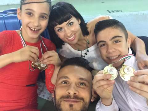 SELFIE DEI CAMPIONI REGIONALI NICOLA E AMBRA DELLA CUBAN STAR