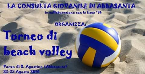 Sino al 25 Agosto “tutti pazzi” per il Beach Volley al parco di S.Agostino ad Abbasanta Sino al 25 Agosto “tutti pazzi” per il Beach Volley al parco di S.Agostino ad Abbasanta