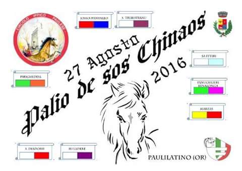 Paulilatino, 27 agosto: Iniziato il conto alla rovescia per il “Palio de Sos Chinaos” 2016 Paulilatino, 27 agosto: Iniziato il conto alla rovescia per il “Palio de Sos Chinaos” 2016