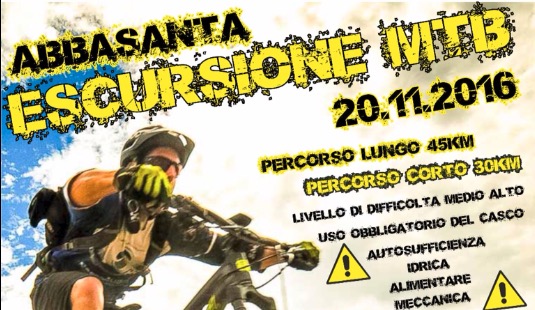 Ciclismo: Escursione MTB ad Abbasanta il prossimo 20 Novembre Ciclismo: Escursione MTB ad Abbasanta il prossimo 20 Novembre
