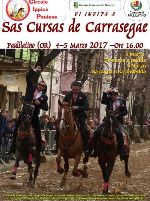 A Paulilatino fine settimana con le spettacolari pariglie del carnevale a cavallo A Paulilatino fine settimana con le spettacolari pariglie del carnevale a cavallo