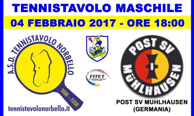 Tennistavolo Norbello. Coppa Europea, la pluridetentrice della “TT InterCup” arriva a Norbello.