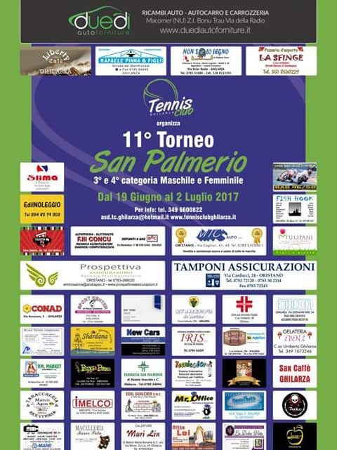 Tennis. Al via il 19 Giugno l’11a edizione del Torneo San Palmerio organizzato dal T.C. Ghilarza