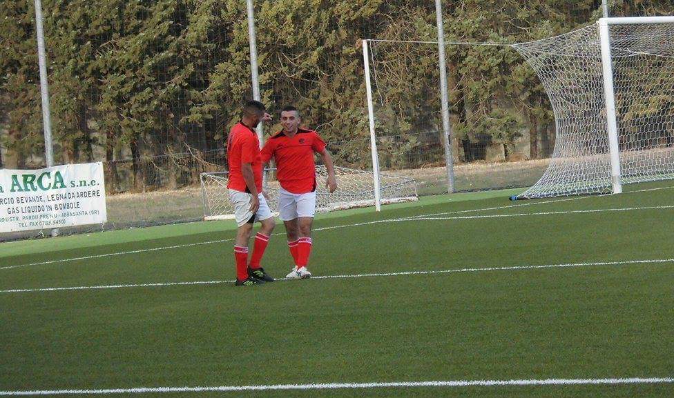 Calcio 1a Categoria C. Quaterna dell’Abbasanta all’Aritzo. Festeggiano Calvia ( tripletta) e Floris per il compleanno