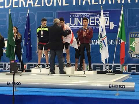 Pesistica. Sergio Massidda campione italiano Under 17 kg 56