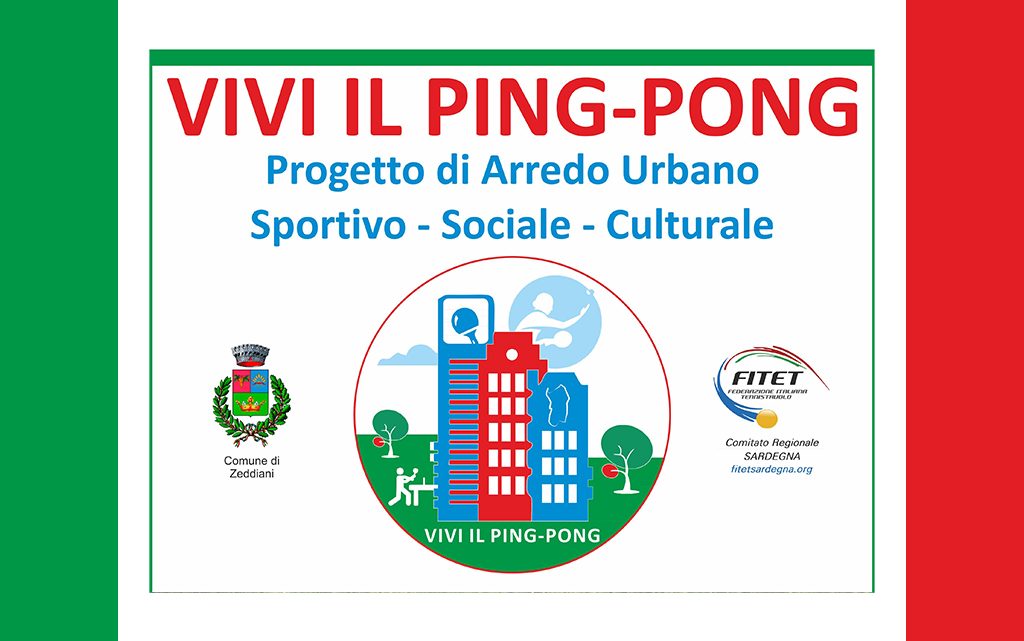 Progetto Vivi il Ping Pong: venerdì 19 ottobre 2018 si inaugura a Zeddiani Progetto Vivi il Ping Pong: venerdì 19 ottobre 2018 si inaugura a Zeddiani