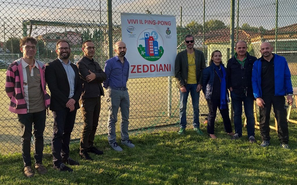 Grande entusiasmo a Zeddiani per il progetto” Vivi il Ping Pong”