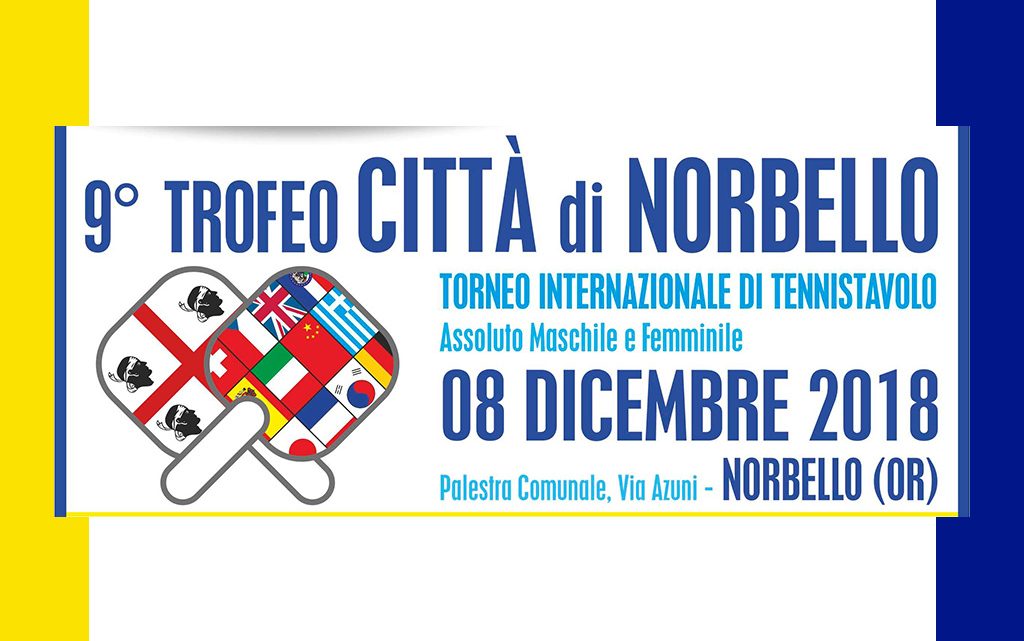 9° Trofeo “Città di Norbello” – 08 dicembre 2018