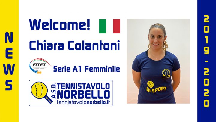 Tennistavolo Norbello. L’azzurra Chiara Colantoni rinforza la A1 Femminile