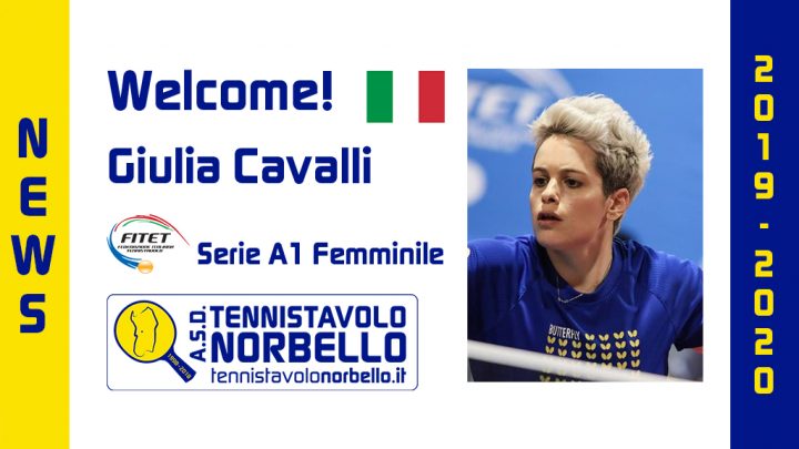 Tennistavolo Norbello. In A1 Femminile arriva l’esperta Giulia Cavalli