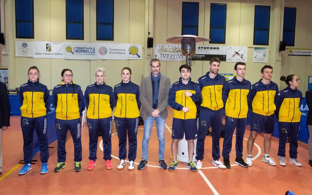 Il Tennistavolo Norbello si qualifica con le tre squadre di serie A alla Coppa Italia 2020