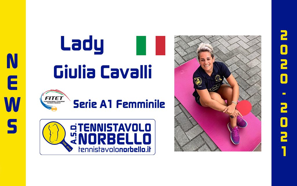Tennistavolo Norbello. Importante conferma in A1 Femminile, il capitano Giulia Cavalli c’è.