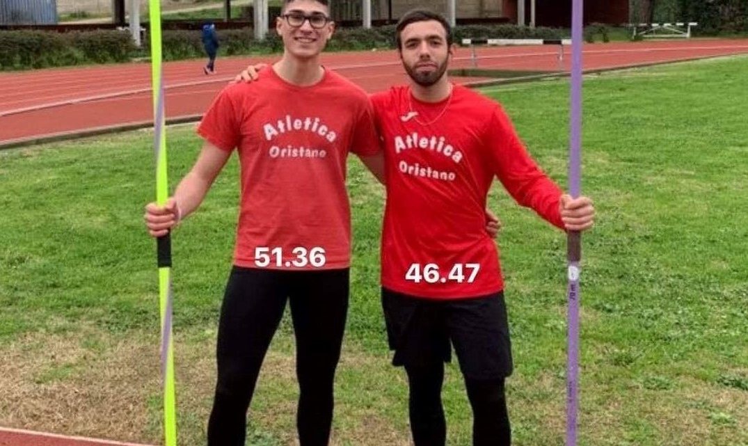 ATLETICA / Ottimi risultati per gli oristanesi  Luca Flore e Tobia Saiu ai campionati invernali di lanci