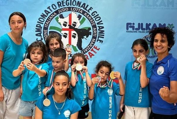 KARATE/  Crescono i campioncini dell’Asd Mura di Zeddiani: 8 medaglie ai Regionali di Sorso
